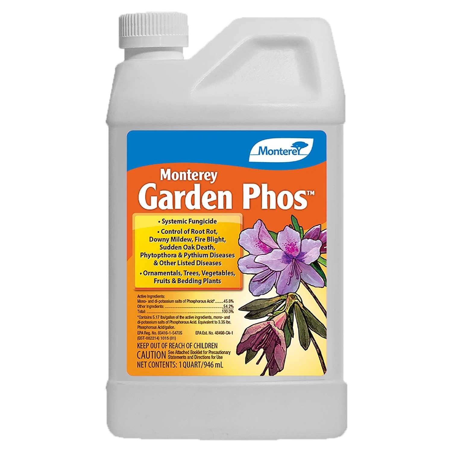 Monterey Garden Phos Concentrated Liquid Fungicide 1 Qt 3 Monterey Garden Phos Concentrated Liquid Fungicide 1 Qt