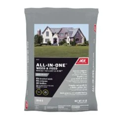 Ace All-In-One Weed & Feed Lawn Fertilizer For Multiple Grass Types 5000 Sq Ft