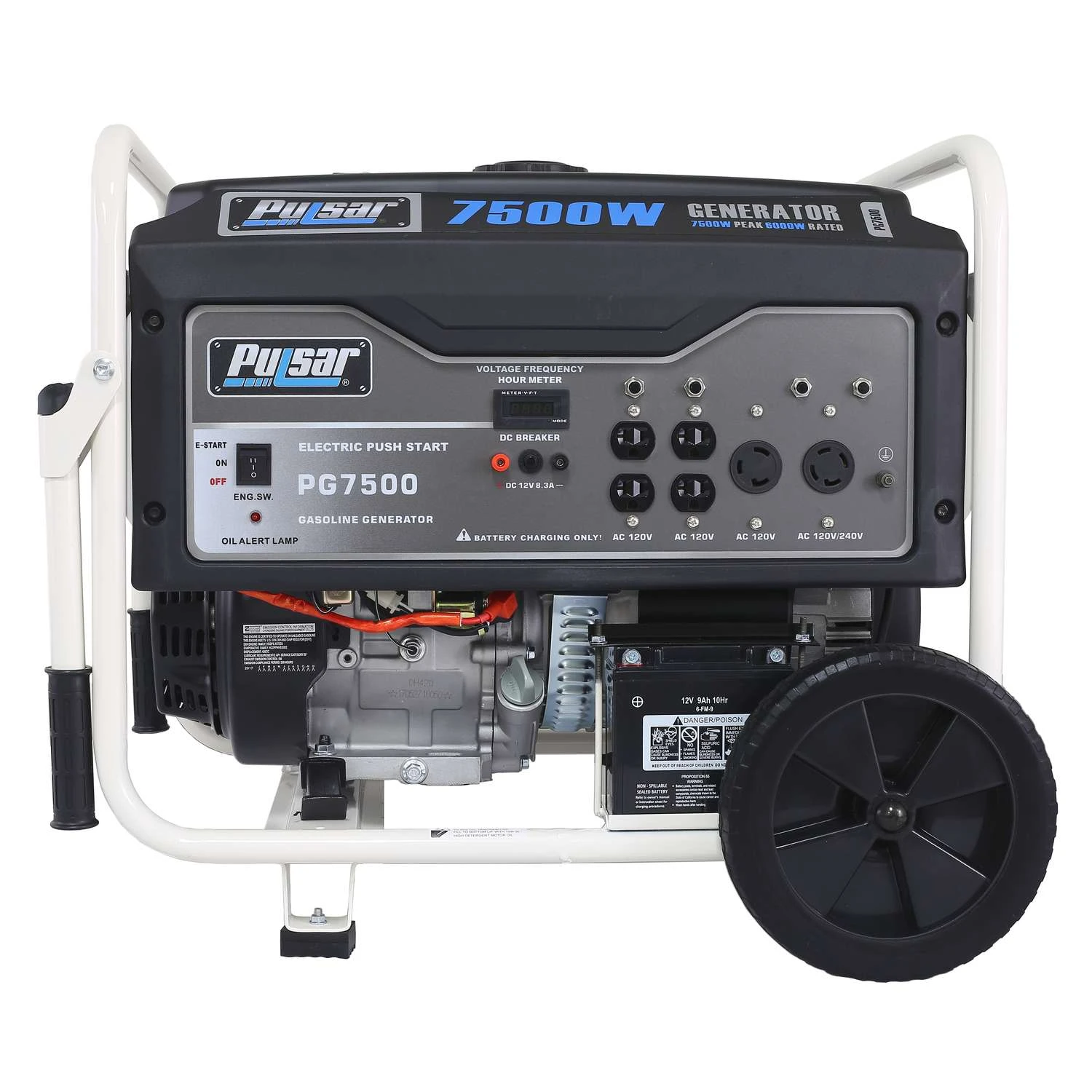 Pulsar 6000 W 120/240 V Gasoline Portable Generator 4 Pulsar 6000 W 120/240 V Gasoline Portable Generator - Image 2