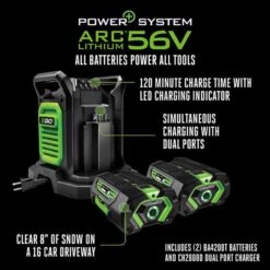 EGO Power+ Peak Power SNT2114 21 In. Single Stage 56 V Battery Snow Blower Kit (Battery & Charger) W/ STEEL AUGER & TWO 7.5 AH BATTERIES -Garden Tool Store 14fcaf6f 5b4d 42f1 b239 62eeeda9be05