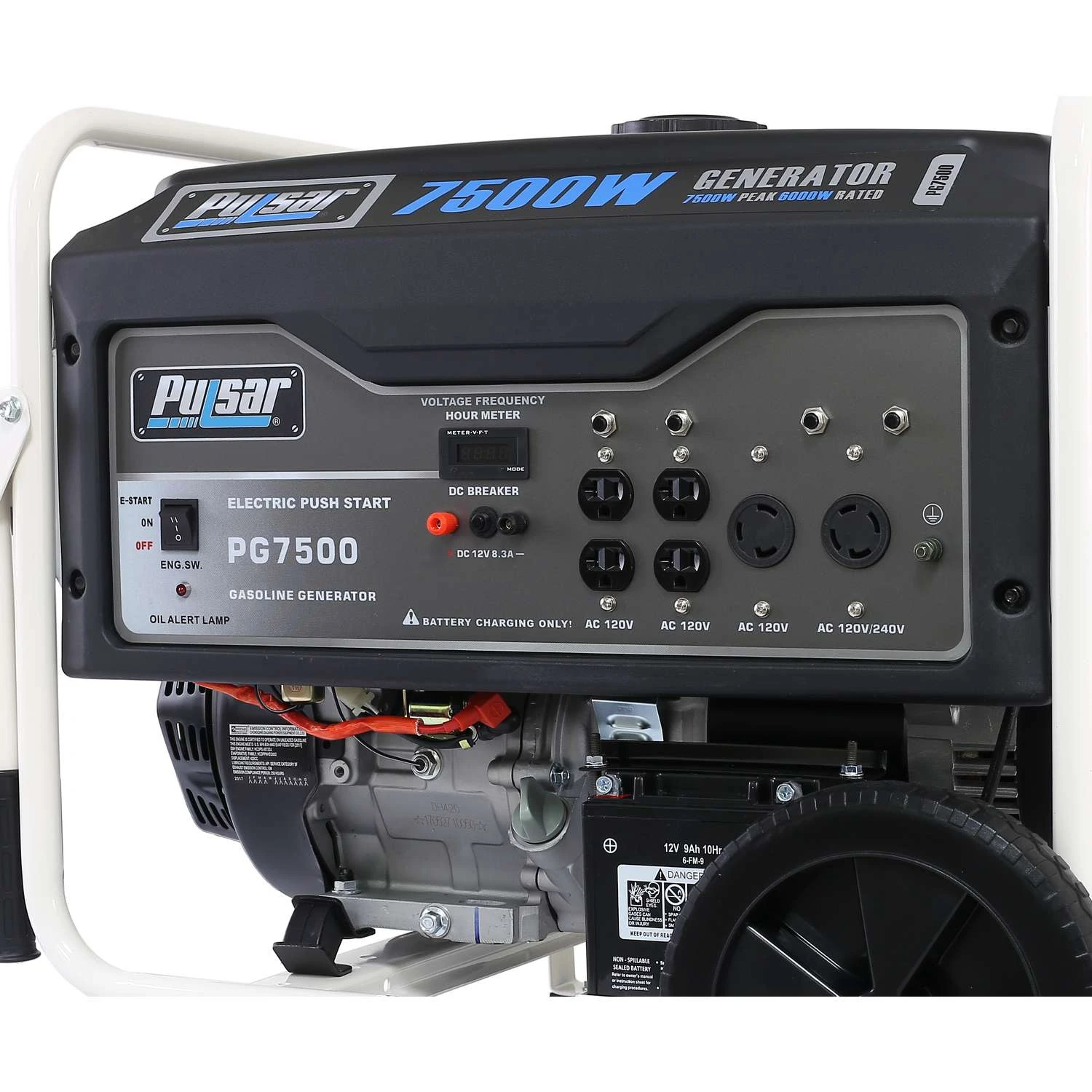 Pulsar 6000 W 120/240 V Gasoline Portable Generator 6 Pulsar 6000 W 120/240 V Gasoline Portable Generator - Image 4
