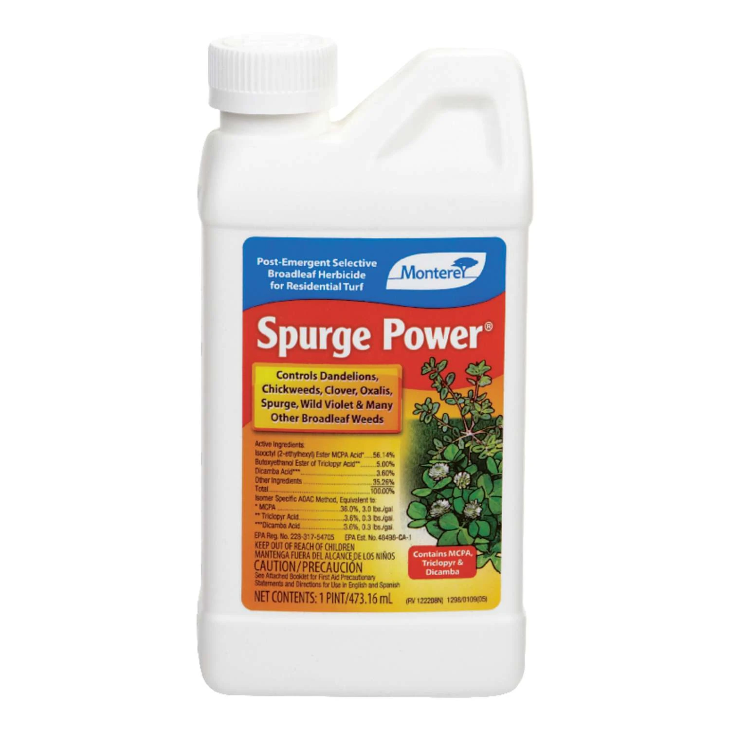 Monterey Spurge Power Broadleaf Herbicide Concentrate 1 Pt 3 Monterey Spurge Power Broadleaf Herbicide Concentrate 1 Pt