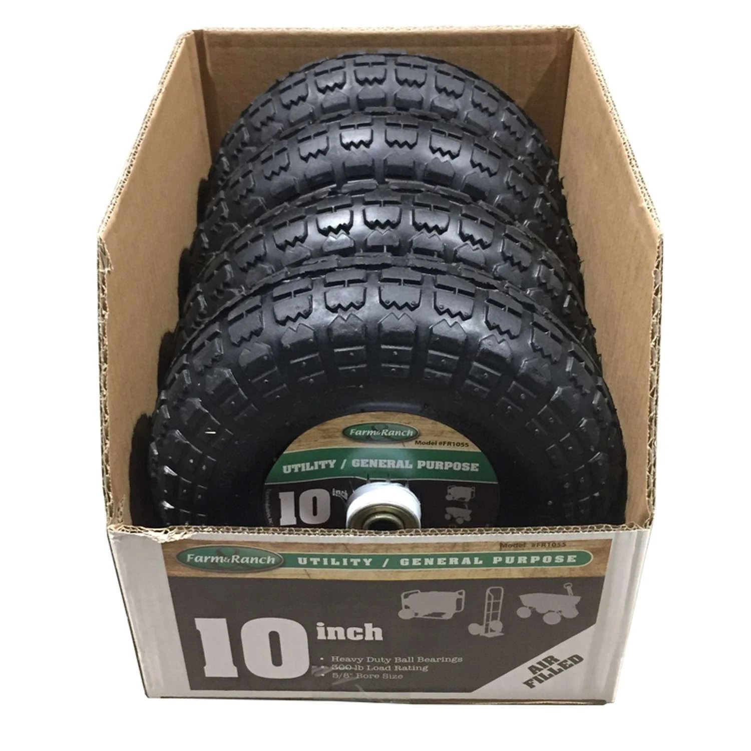 Farm And Ranch 6 In. D X 10 In. D 300 Lb. Cap. Centered Tire Rubber 1 Pk 4 Farm And Ranch 6 In. D X 10 In. D 300 Lb. Cap. Centered Tire Rubber 1 Pk - Image 2