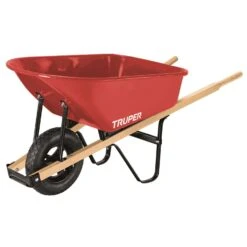 Truper Steel Wheelbarrow 6 Cu Ft