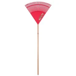Ace 65 In. 26 Tine Poly Leaf Rake Wood Handle