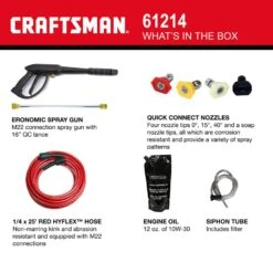 Craftsman CMXGWFN061214 CRX 3000 Psi Gas 2.3 Gpm Pressure Washer 12 Craftsman CMXGWFN061214 CRX 3000 Psi Gas 2.3 Gpm Pressure Washer -Garden Tool Store 31219648 abd4 48bb 9a64 bc7450aee908
