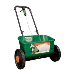 Scotts Turf Builder 22 In. W Drop Push Spreader For Fertilizer/Ice Melt/Seed 25 Lb