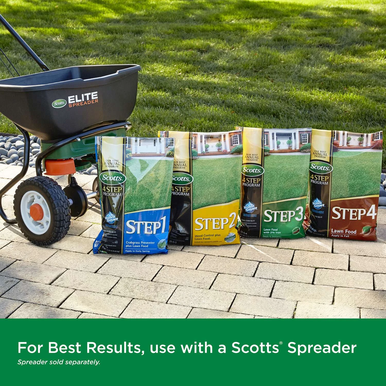 Scotts Step 4 Weed & Feed Lawn Fertilizer For All Grasses 15000 Sq Ft 5 Scotts Step 4 Weed & Feed Lawn Fertilizer For All Grasses 15000 Sq Ft - Image 3
