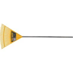True Temper 55.75 In. 20 Tine Poly Kids Rake Wood Handle