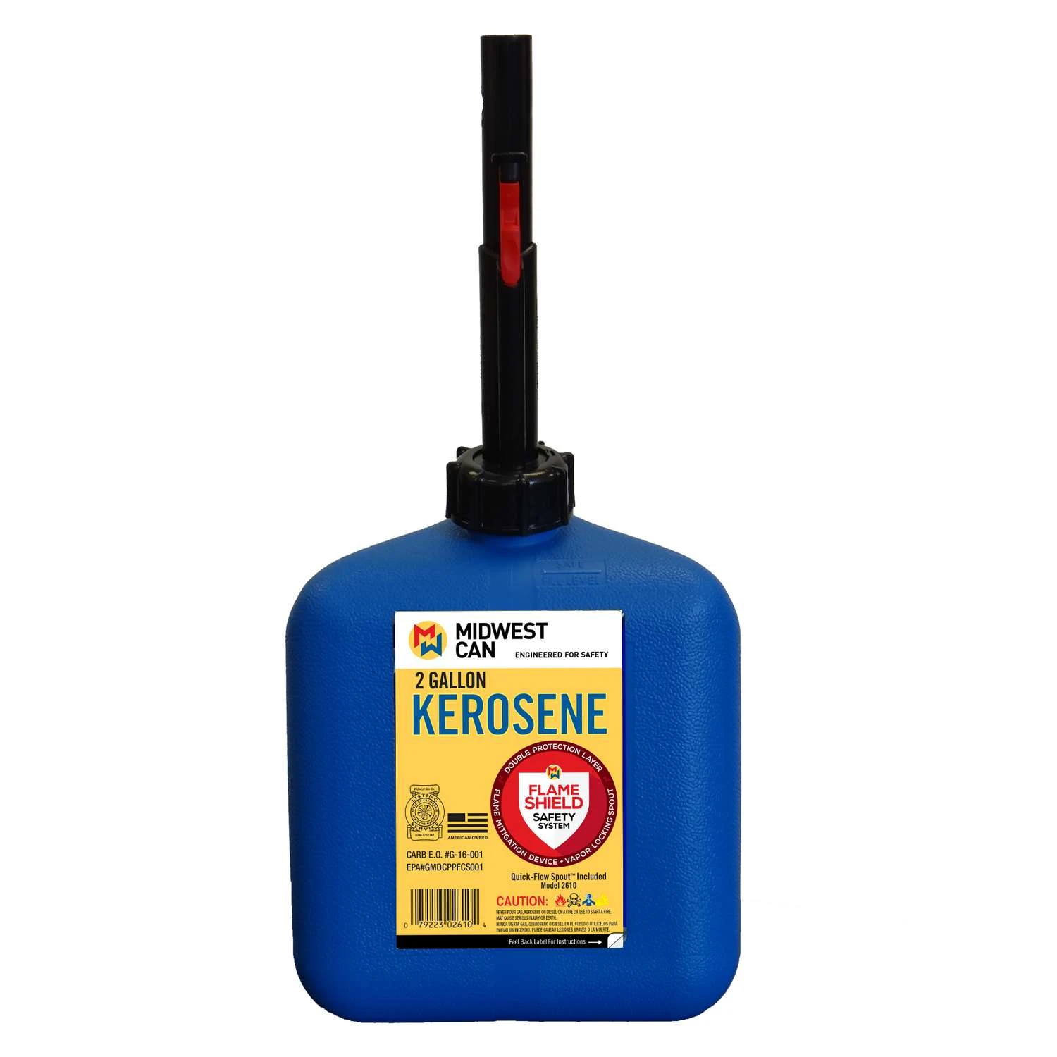 Midwest Can FlameShield Safety System Plastic Kerosene Can 2 Gal 3 Midwest Can FlameShield Safety System Plastic Kerosene Can 2 Gal