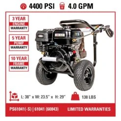 Simpson PowerShot PS60843 CRX 4400 Psi Gas 4 Gpm Pressure Washer 20 Simpson PowerShot PS60843 CRX 4400 Psi Gas 4 Gpm Pressure Washer -Garden Tool Store 6333ab66 540f 41b5 a798 965eade174fb