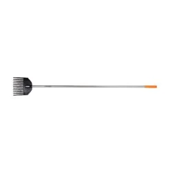 Fiskars 66 In. 11 Tine Poly Shrub Rake Aluminum Handle