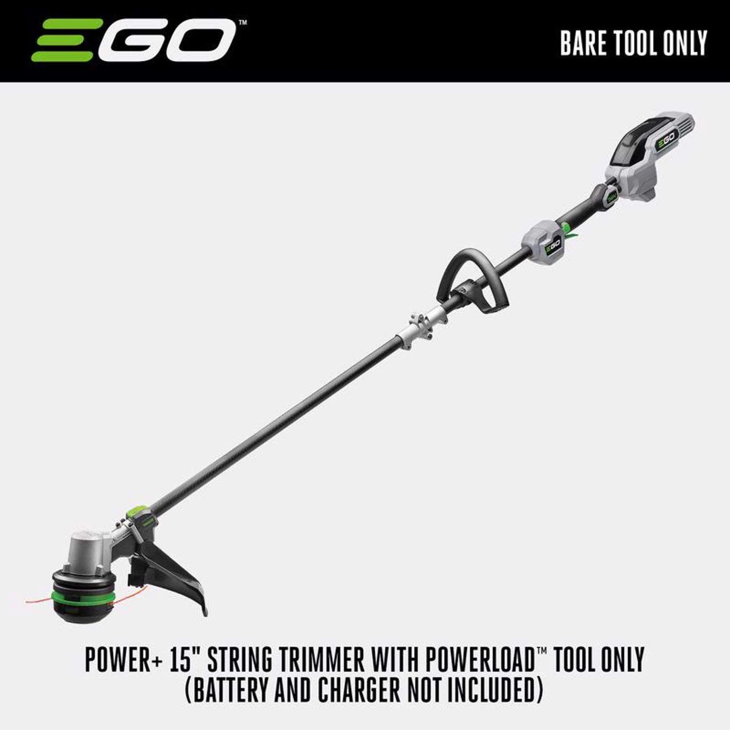 EGO Power+ Powerload ST1520S 15 In. 56 V Battery String Trimmer Tool Only W/ CARBON FIBER SPLIT SHAFT 4 EGO Power+ Powerload ST1520S 15 In. 56 V Battery String Trimmer Tool Only W/ CARBON FIBER SPLIT SHAFT - Image 2