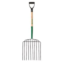 True Temper 46.25 In. 10 Tine Steel Rake Wood Handle