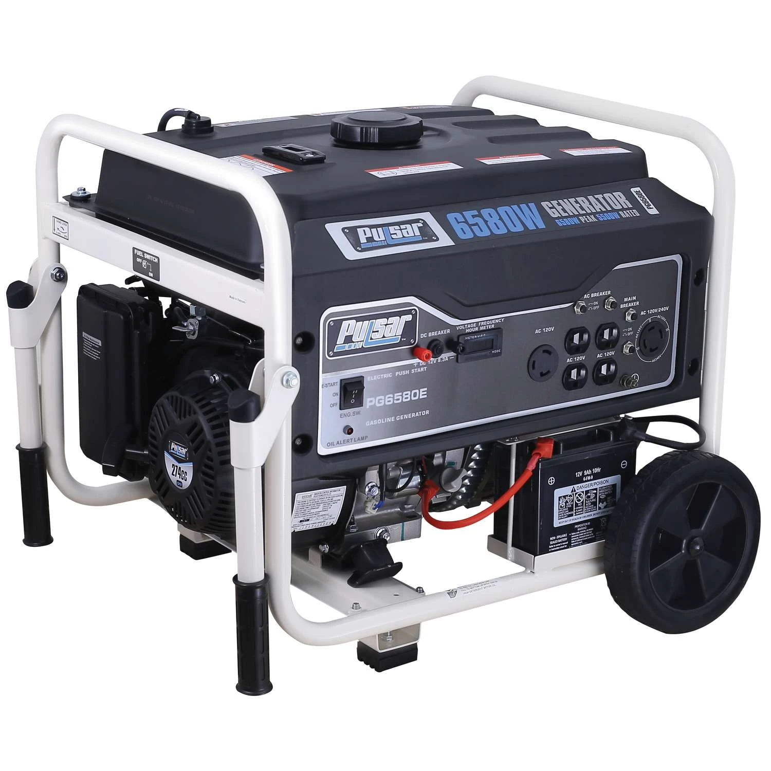 Pulsar 5500 W 120/240 V Gasoline Portable Generator 5 Pulsar 5500 W 120/240 V Gasoline Portable Generator - Image 3