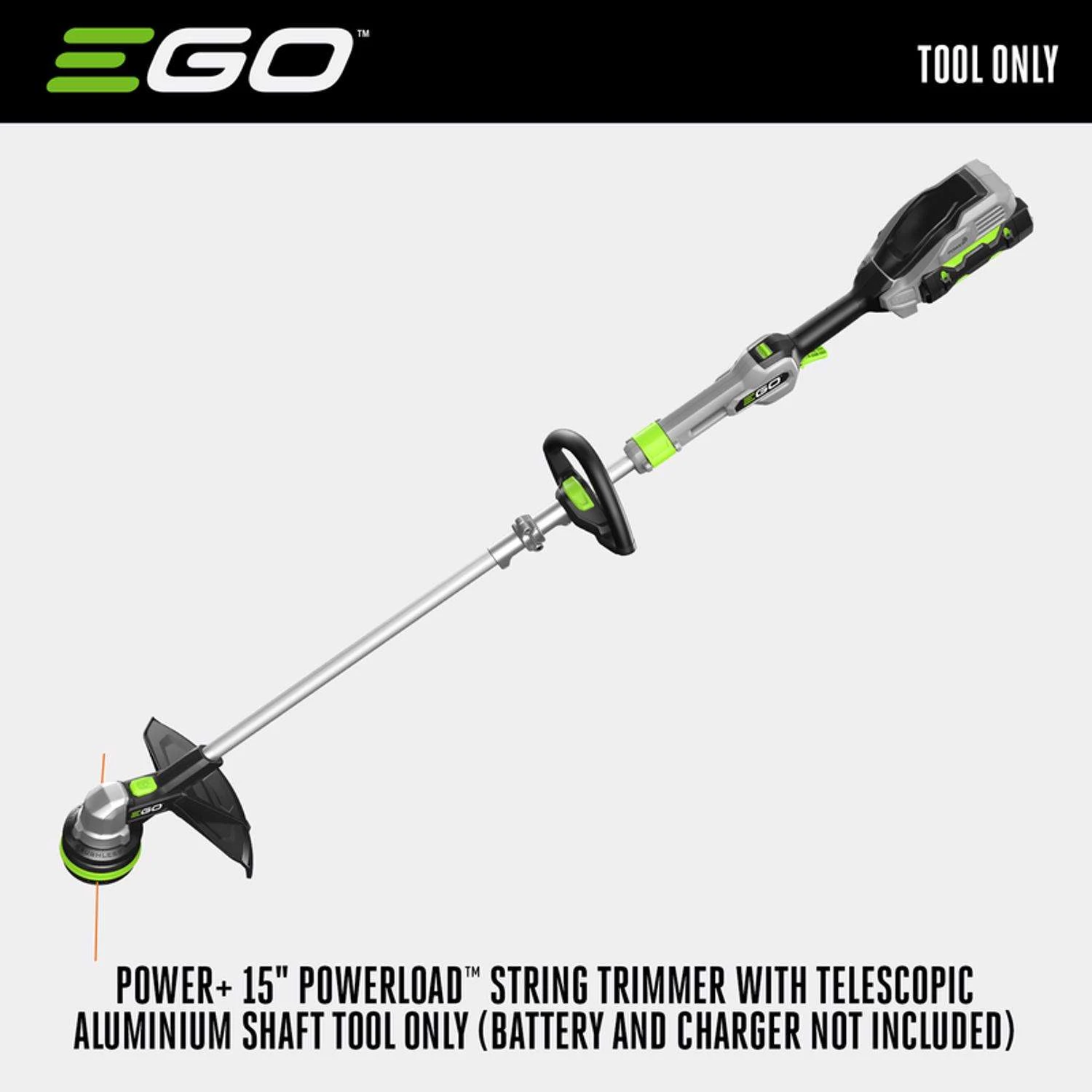 EGO Power+ Powerload ST1510T 15 In. 56 V Battery String Trimmer Tool Only W/ TELESCOPIC SHAFT 4 EGO Power+ Powerload ST1510T 15 In. 56 V Battery String Trimmer Tool Only W/ TELESCOPIC SHAFT - Image 2