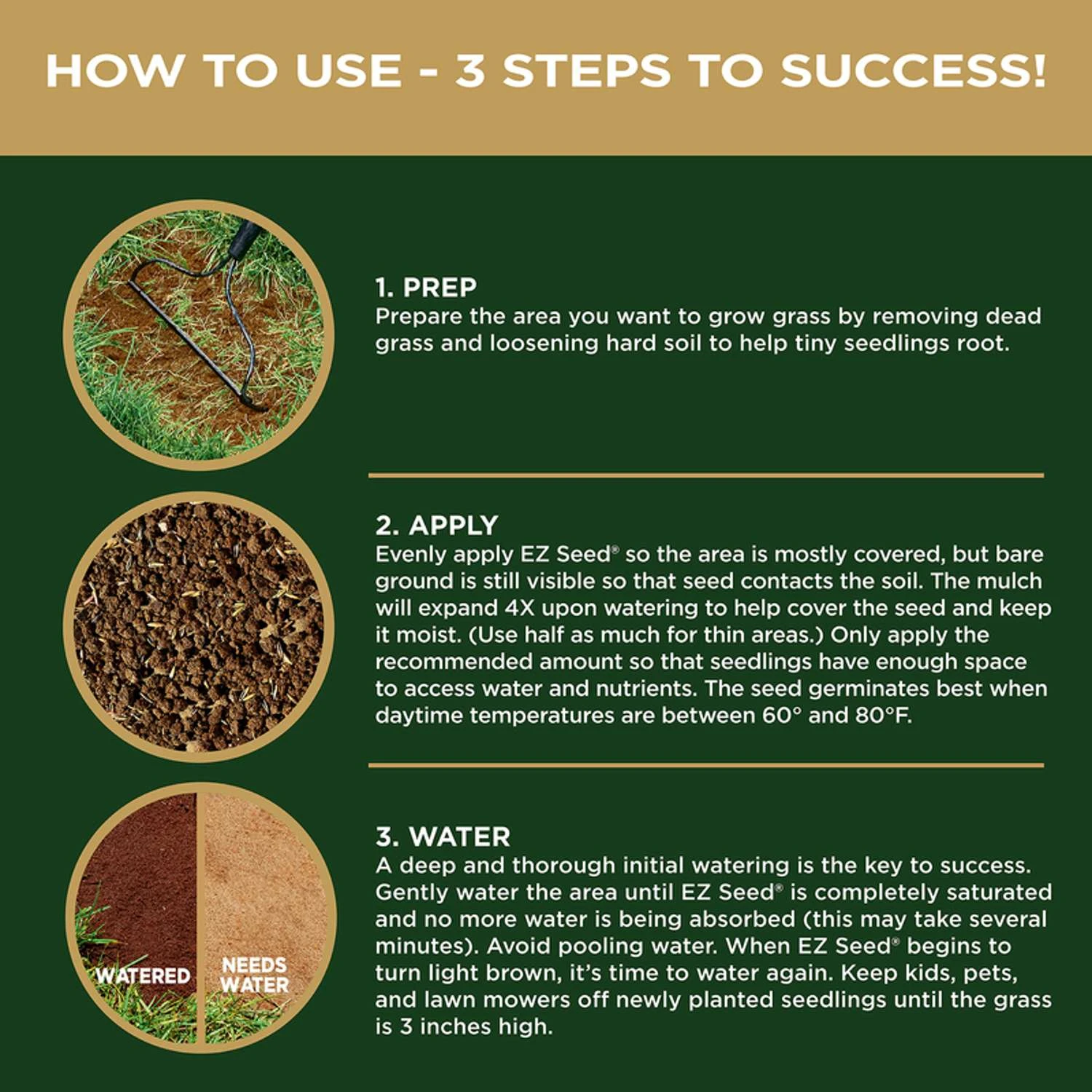 Scotts EZ Seed Tall Fescue Grass Sun Or Shade Seed/Fertilizer/Mulch Repair Kit 3.75 Lb 10 Scotts EZ Seed Tall Fescue Grass Sun Or Shade Seed/Fertilizer/Mulch Repair Kit 3.75 Lb - Image 8