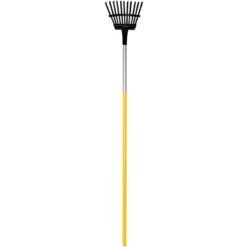 True Temper 55.32 In. 11 Tine Steel Shrub Rake Steel Handle