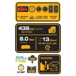 Firman Hybrid Series 5700 W 120/240 V Gasoline Or Propane Portable Generator -Garden Tool Store 89c2d9b9 0684 4c60 8dfa 88f92eddfa7d