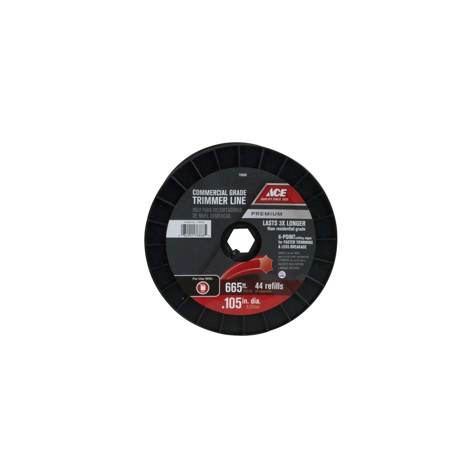 Ace Premium Commercial Grade 0.105 In. D X 665 Ft. L Trimmer Line 3 Ace Premium Commercial Grade 0.105 In. D X 665 Ft. L Trimmer Line