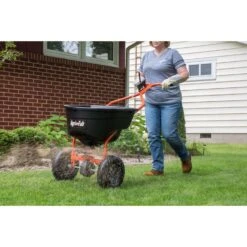 Agri-Fab 12 Ft. W Push High-Output Spreader For Fertilizer/Ice Melt/Seed 130 Lb. Cap. -Garden Tool Store 8c843e43 0d49 46bd 9b2a 727cadaa3a31