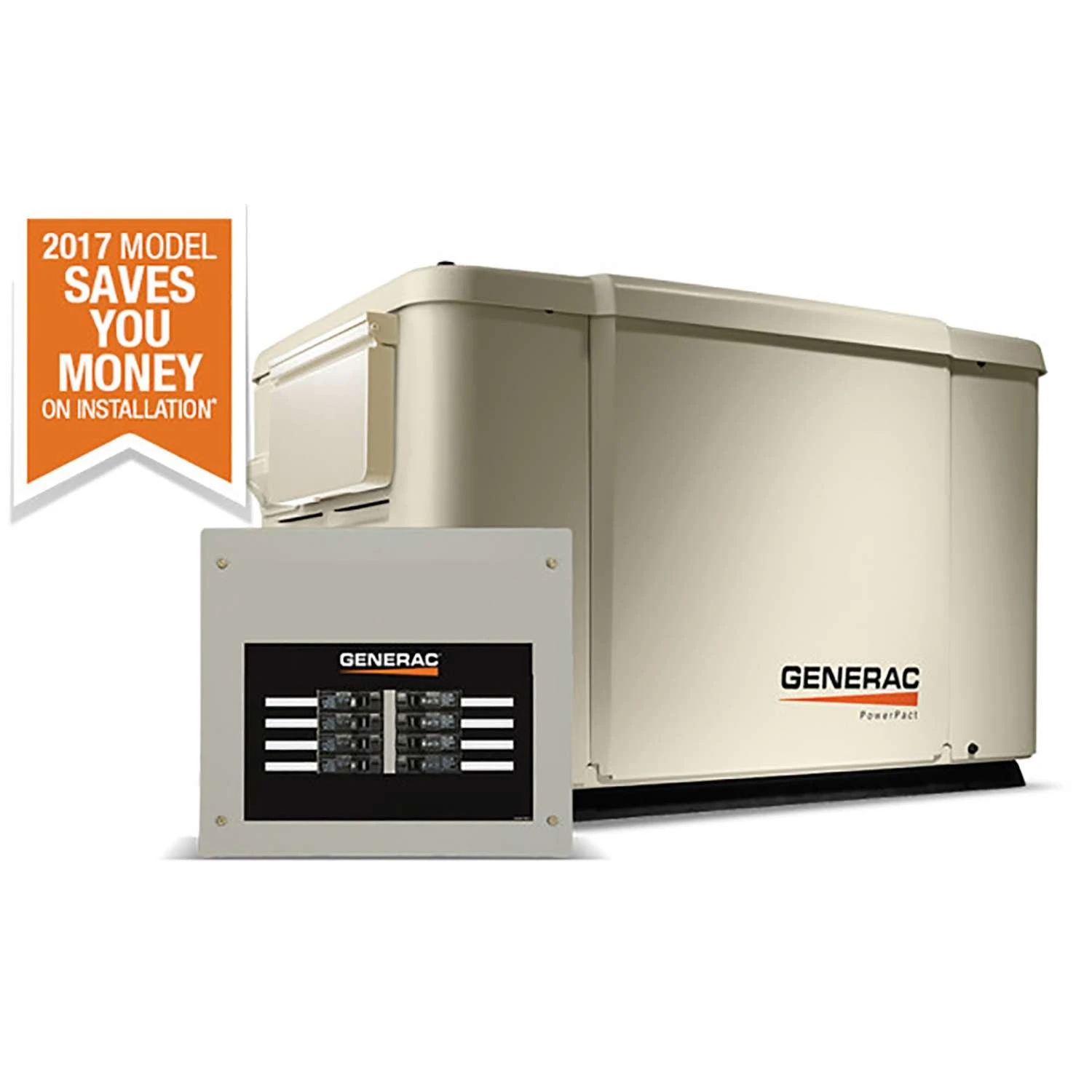 Generac PowerPact 6000 W 240 V Natural Gas Or Propane Home Standby Generator 3 Generac PowerPact 6000 W 240 V Natural Gas Or Propane Home Standby Generator