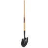 Truper Tru-Tough 54.25 In. Steel Round Garden Shovel Wood Handle