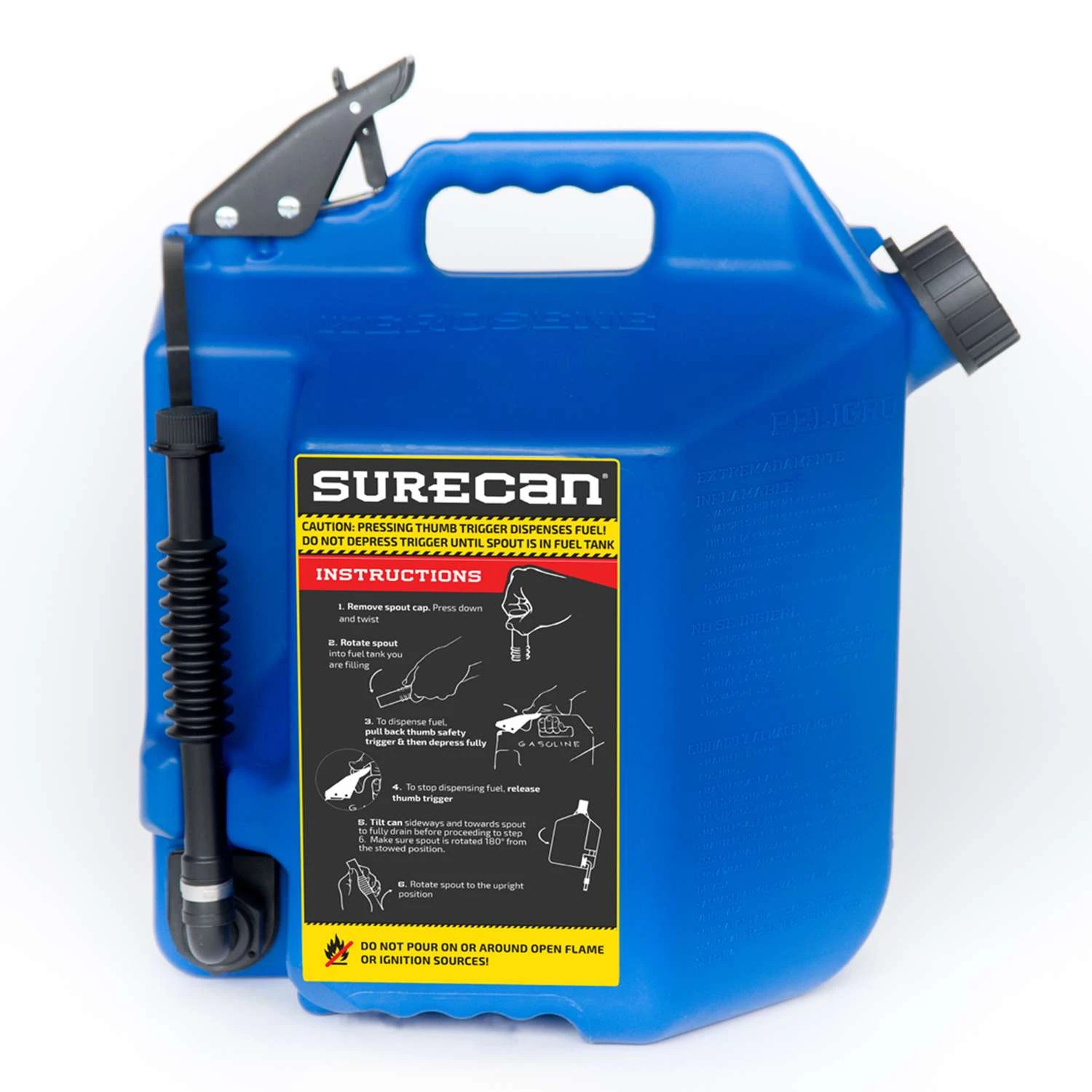 SureCan Child Proof Cap Plastic Kerosene Can 5 Gal 7 SureCan Child Proof Cap Plastic Kerosene Can 5 Gal - Image 5