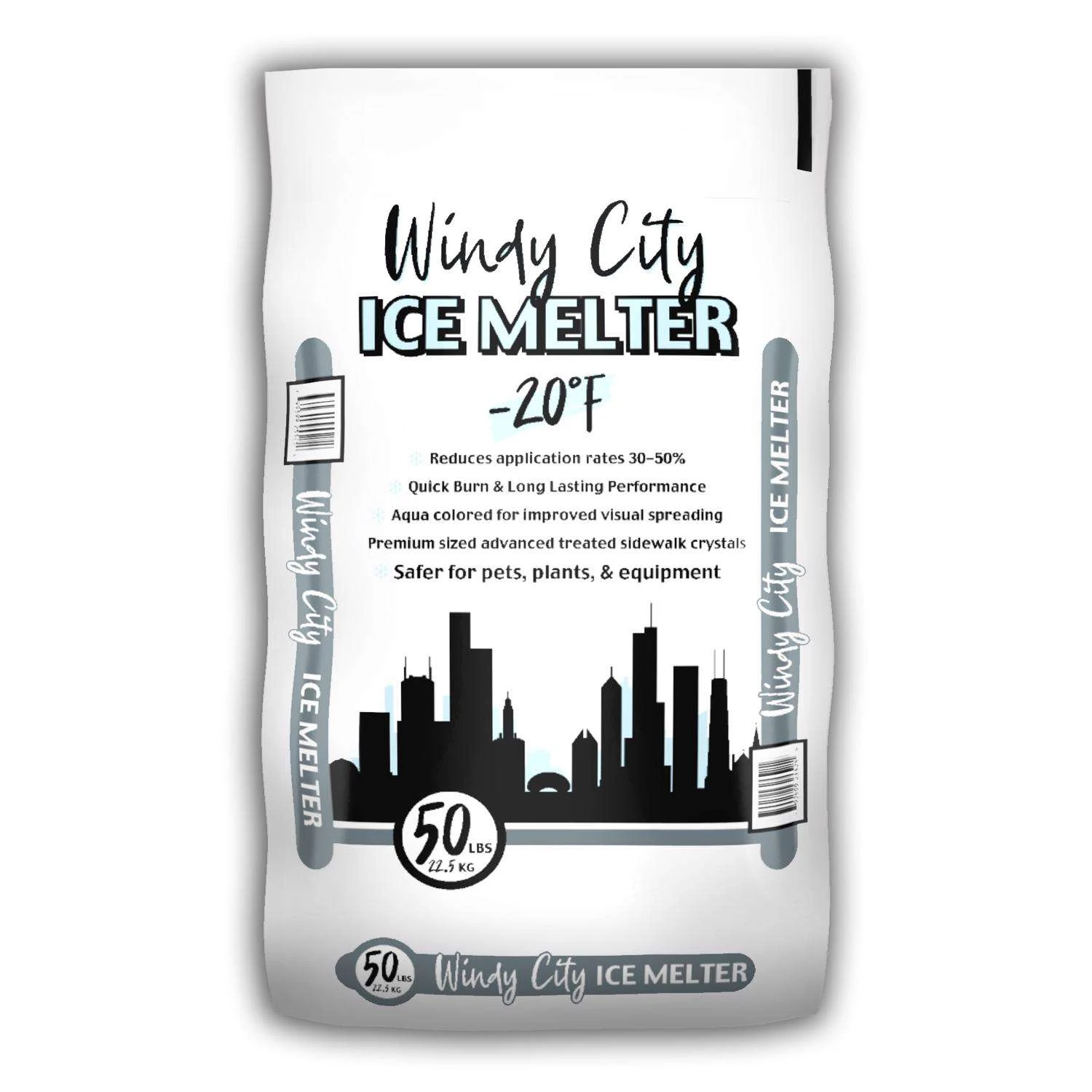 Windy City Ice Melter Calcium Chloride/Magnesium Chloride Pet Friendly Crystal Ice Melt 50 Lb 3 Windy City Ice Melter Calcium Chloride/Magnesium Chloride Pet Friendly Crystal Ice Melt 50 Lb