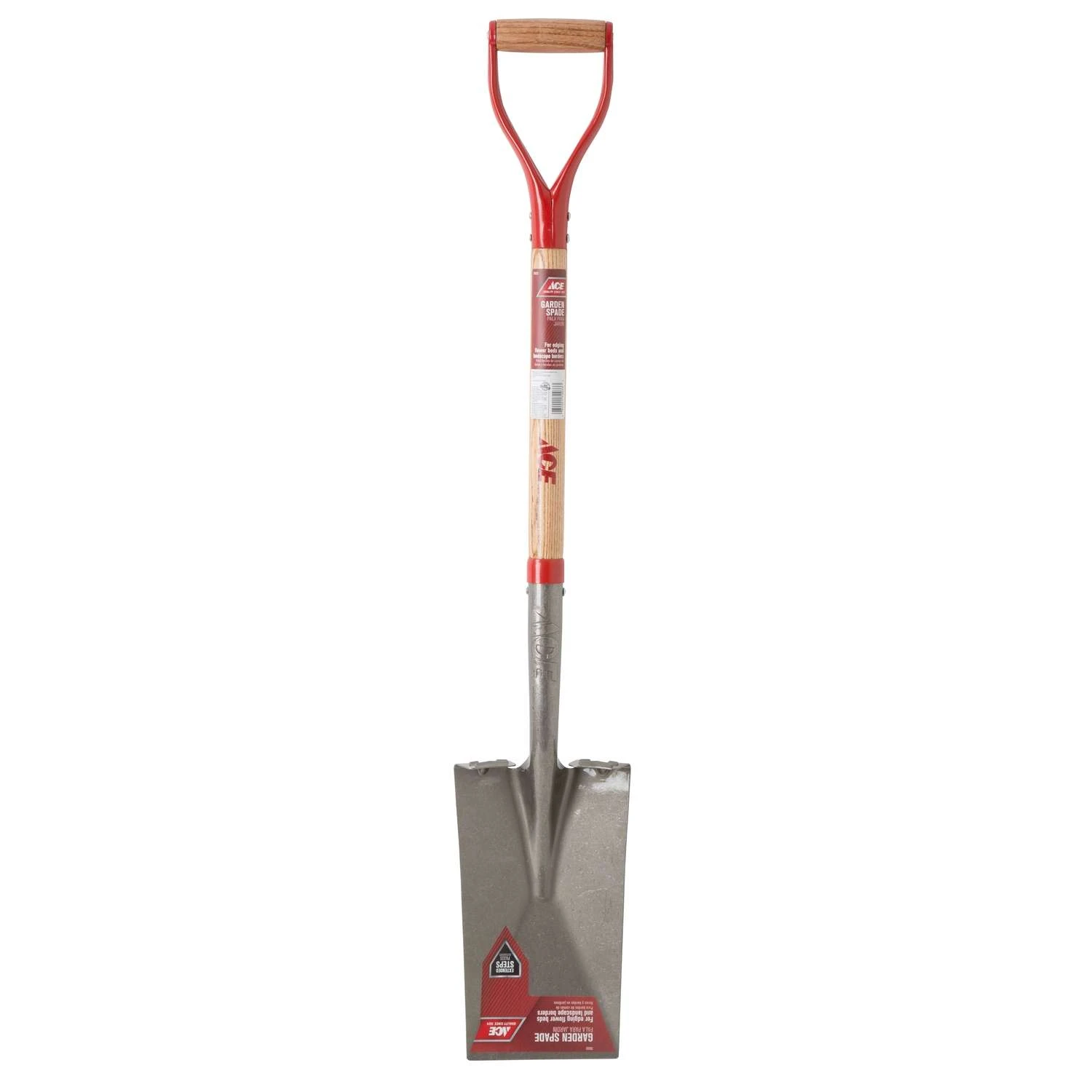 Ace 41.5 In. Steel Garden Spade Wood Handle 3 Ace 41.5 In. Steel Garden Spade Wood Handle