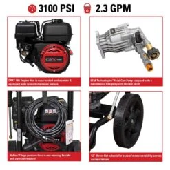Simpson MegaShot MS61222 CRX 3100 Psi Gas 2.3 Gpm Pressure Washer 15 Simpson MegaShot MS61222 CRX 3100 Psi Gas 2.3 Gpm Pressure Washer -Garden Tool Store d8e59c8c aa37 4c47 a1af 90b769f0c668