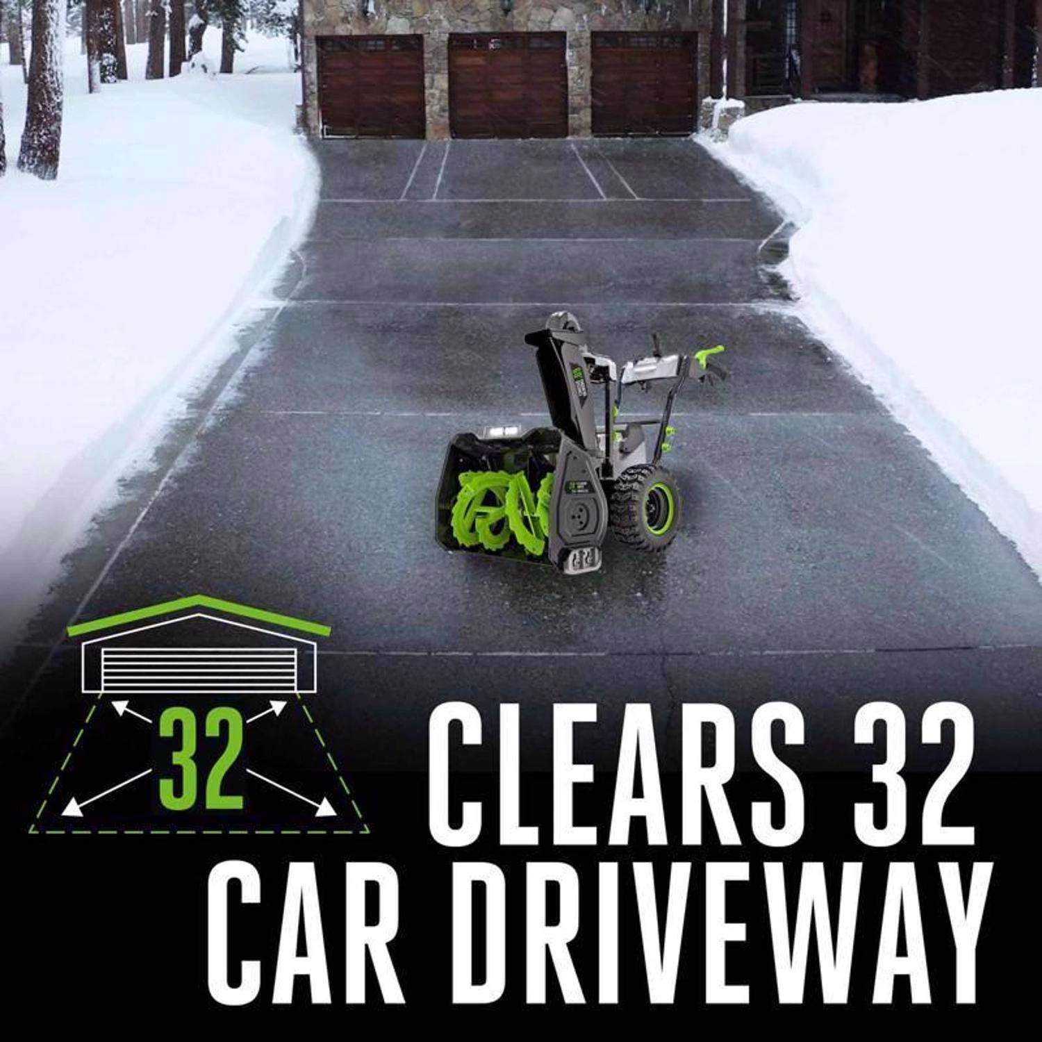 EGO Power+ Peak Power SNT2807 28 In. Two Stage 56 V Battery Snow Blower Kit (Battery & Charger) W/ 2-IN-1 CHUTE ADJUST & (2) 12AH BATTERIES 9 EGO Power+ Peak Power SNT2807 28 In. Two Stage 56 V Battery Snow Blower Kit (Battery & Charger) W/ 2-IN-1 CHUTE ADJUST & (2) 12AH BATTERIES - Image 7