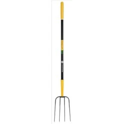 John Deere 4 Tine Steel Manure Fork 48 In. Fiberglass Handle