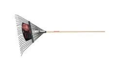 Razor-Back 68 In. 24 Tine Steel Leaf Rake Wood Handle