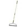 John Deere 66 In. 15 Tine Steel Bow Rake Wood Handle