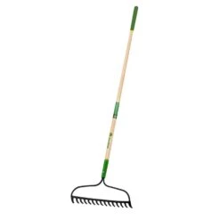 John Deere 66 In. 15 Tine Steel Bow Rake Wood Handle