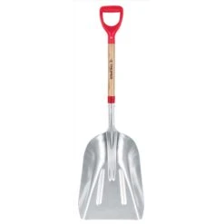 Truper Tru-Tough 45 In. Aluminum Scoop Transfer Shovel Wood Handle